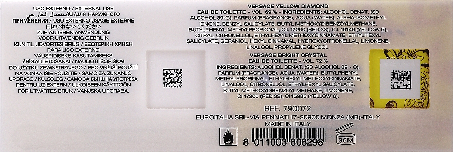 Versace Bright Crystal - Duftset (Eau de Toilette/30ml + Eau de Toilette/30ml) — Bild N3