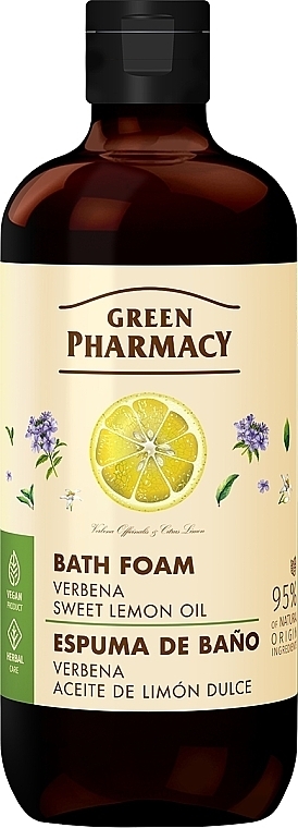 Badeschaum mit Eisenkraut und süßem Zitronenöl - Green Pharmacy — Bild N1