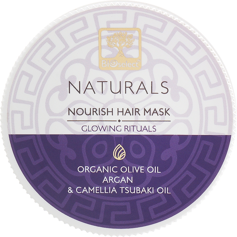 Pflegende und reparierende Haarmaske mit Arganöl Glowing Rituals - BIOselect Naturals Hair Mask — Bild N1