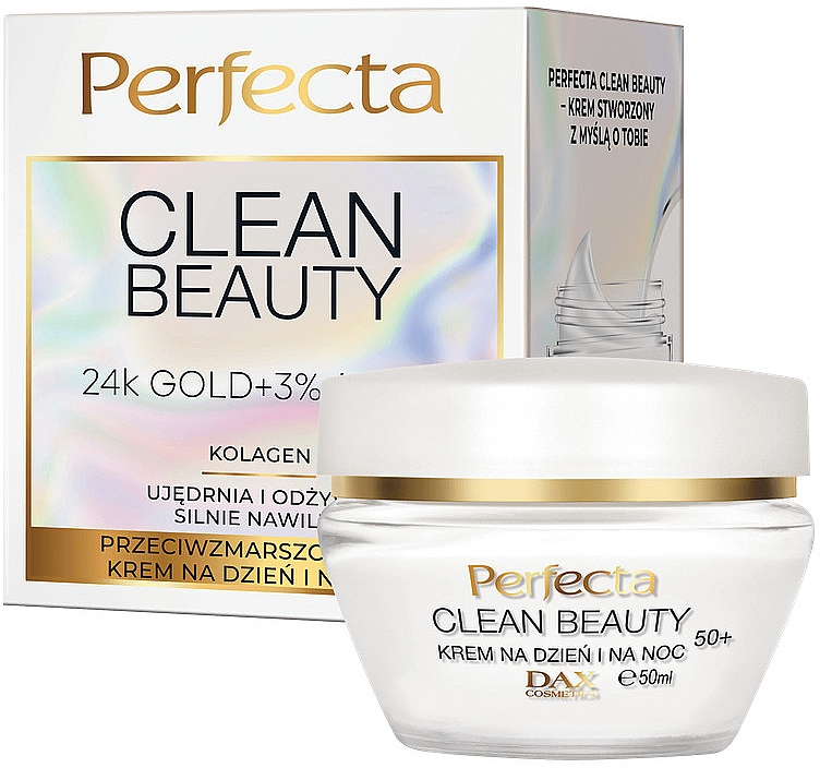 Straffende Gesichtscreme mit Kollagen für Tag und Nacht 50+ - Perfecta Clean Beauty Face Cream — Bild N2
