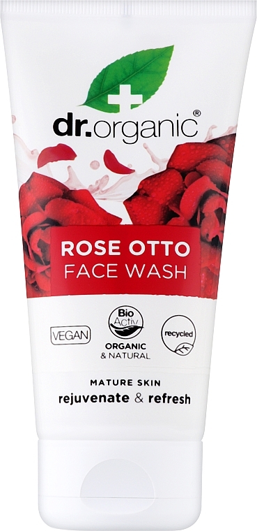 Waschgel für das Gesicht Rosa Otto - Dr. Organic Bioactive Skincare Organic Rose Otto Cream Face Wash — Bild N1