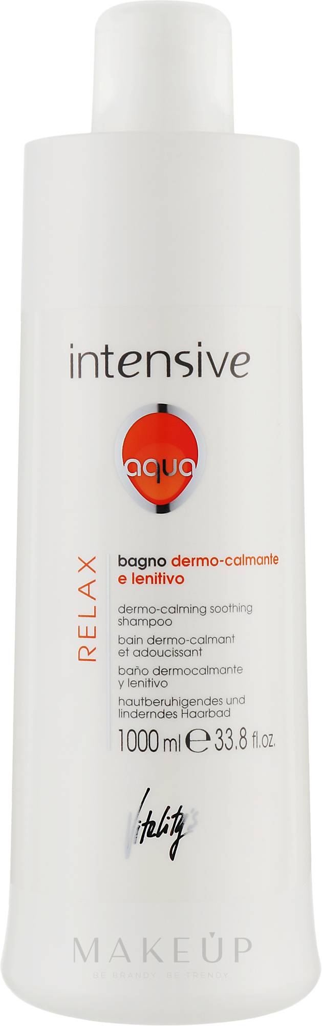 Hautberuhigendes und linderndes Haarbad - Vitality's Intensive Aqua Relax Dermo-Calming Shampoo — Bild 1000 ml