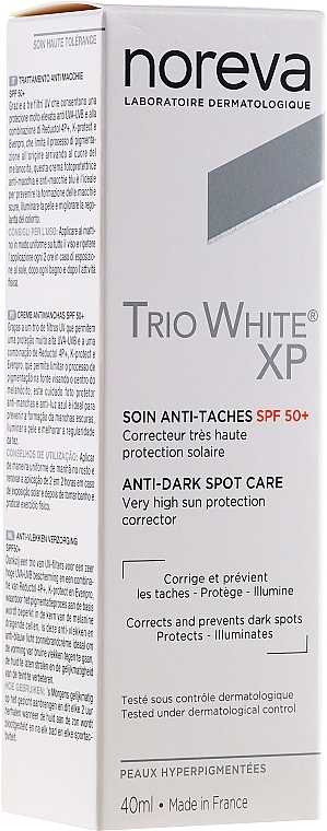 Gesichtscreme gegen Pigmentflecken SPF 50+ - Noreva Laboratoires Trio White XP Anti-Dark Spot Care SPF 50+ — Bild N1