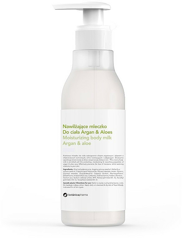 Feuchtigkeitsspendende Körpermilch mit Argan und Aloe - Botanicapharma Body Lotion Argan & Aloe — Bild N1