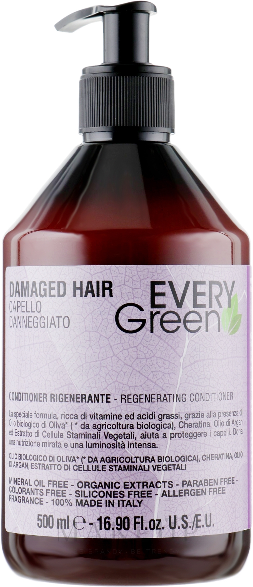 Regenerierende Haarspülung für geschädigtes Haar - EveryGreen Damaged Hair Conditioner — Bild 500 ml