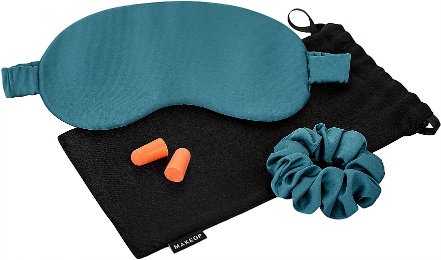 Schlafset Relax Time - MAKEUP Gift Set Green Sleep Mask, Scrunchie, Ear Plugs — Bild N1