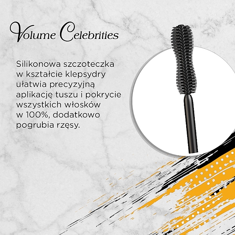 Wimperntusche für mehr Volumen - Eveline Cosmetics Volume Celebrities Mascara — Bild N4