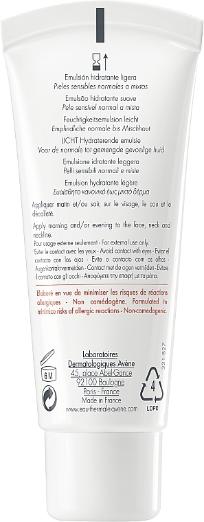 Feuchtigkeitsspendende Gesichtscreme - Avene Hydratation Hydrance Optimale Leger — Bild N2