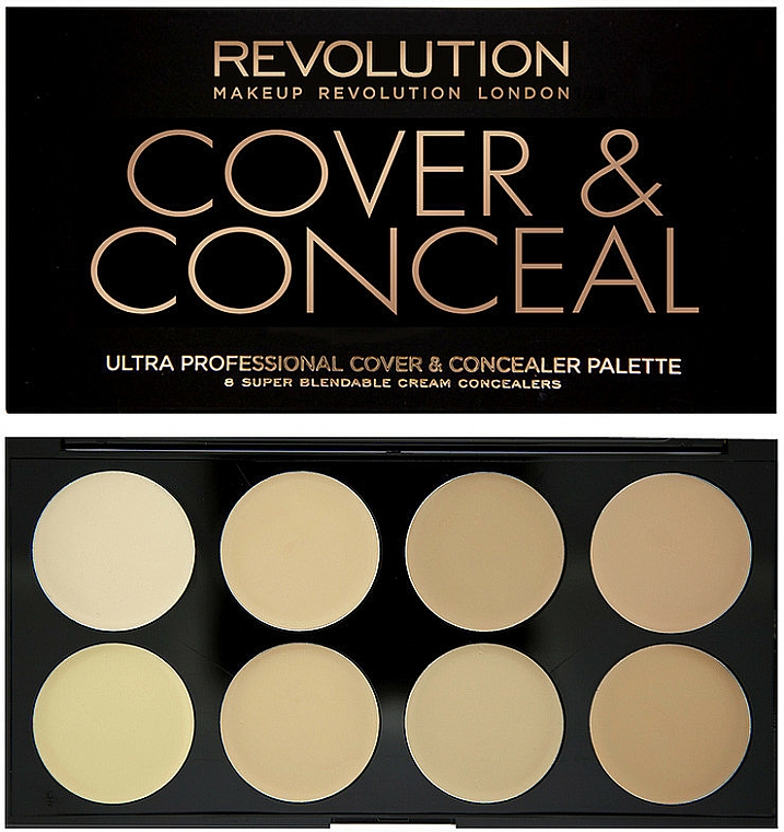 Gesichtsconcealer - Makeup Revolution Ultra Cover and Conceal Palette — Foto N1