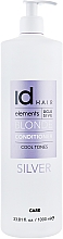 Conditioner für gebleichtes und blondes Haar - idHair Elements XCLS Blonde Silver Conditioner — Bild N5