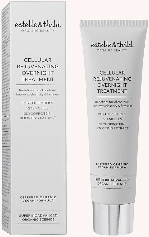 Nährende Gesichtsmaske für die Nacht - Estelle & Thild Super BioAdvanced Cellular Rejuvenating Overnight Treatment — Bild N1
