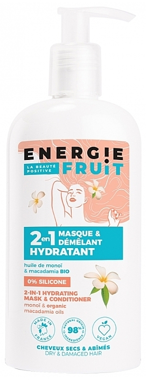 Maske-Conditioner Monoi- und Macadamiaöl - Energie Fruit Monoi & Macadamia Oil 2 In 1 Hydrating Mask & Conditioner — Bild N1