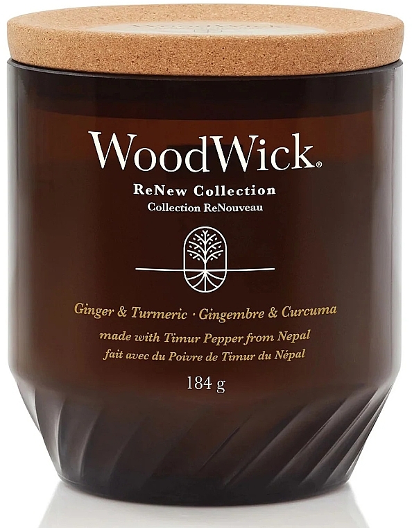 Duftkerze im Glas - Woodwick ReNew Collection Ginger & Turmeric Candle — Bild N1