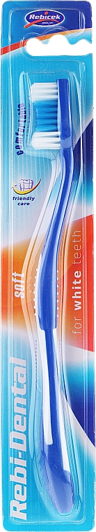 Zahnbürste weich Rebi-Dental M43 blau - Mattes — Bild N1