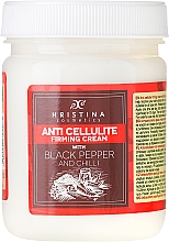Anti-Cellulite Körpercreme mit schwarzem Pfeffer und Chili - Hristina Cosmetics Anti Cellulite Firming Cream — Foto N1
