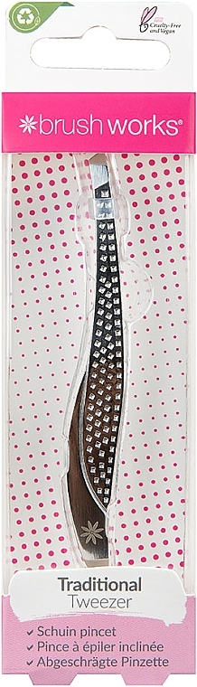 Abgeschrägte Pinzette - Brushworks Traditional Tweezers  — Bild N1