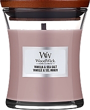 Duftkerze im Glas Vanilla & Sea Salt - Woodwick Sea Salt & Vanilla Scented Candle — Bild N1