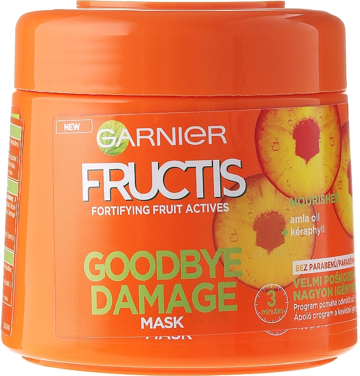 Haarmaske für geschädigtes Haar mit Amla-Öl und Keraphyll - Garnier Fructis Good Bye Damage Hair Mask — Bild N1