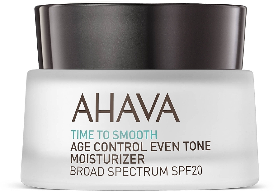 Feuchtigkeitsspendende und ausgleichende Anti-Aging Gesichtscreme SPF 20 - Ahava Age Control Even Tone Moisturizer Broad