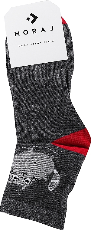 Damensocken csl200-113 grau mit Katze - Moraj — Bild N3