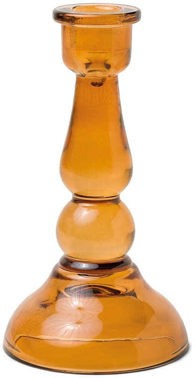 Kerzenhalter aus Glas - Paddywax Tall Glass Taper Holder Amber — Bild N1
