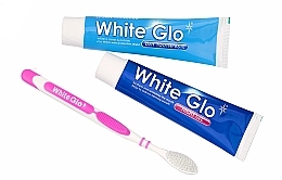 Zahnpflegeset - White Glo Night & Day Toothpaste (Zahnpasta 65ml + Zahngel 65ml + Zahnbürste) — Bild N2