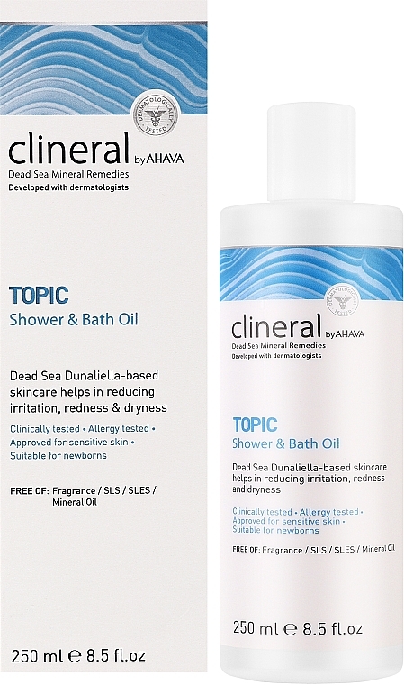 Bade- und Duschöl - Ahava Clineral Topic Shower & Bath Oil — Bild N2