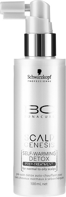 Haarmaske für normale bis fettige Kopfhaut - Schwarzkopf Professional BC Scalp Genesis Self-Warming Detox Prep-Treatment — Bild N2