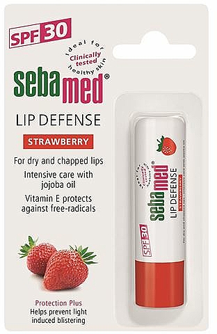 Lippenbalsam mit Erdbeergeschmack - Sebamed Lip Defense Stick SPF30 Strawberry — Bild N3