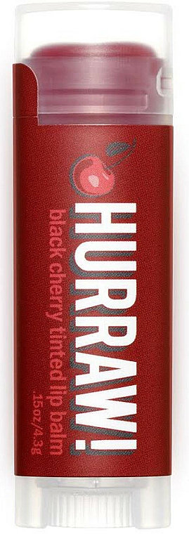 Getönter Lippenbalsam mit Kirschgeschmack - Hurraw! Black Cherry Lip Balm — Bild N1