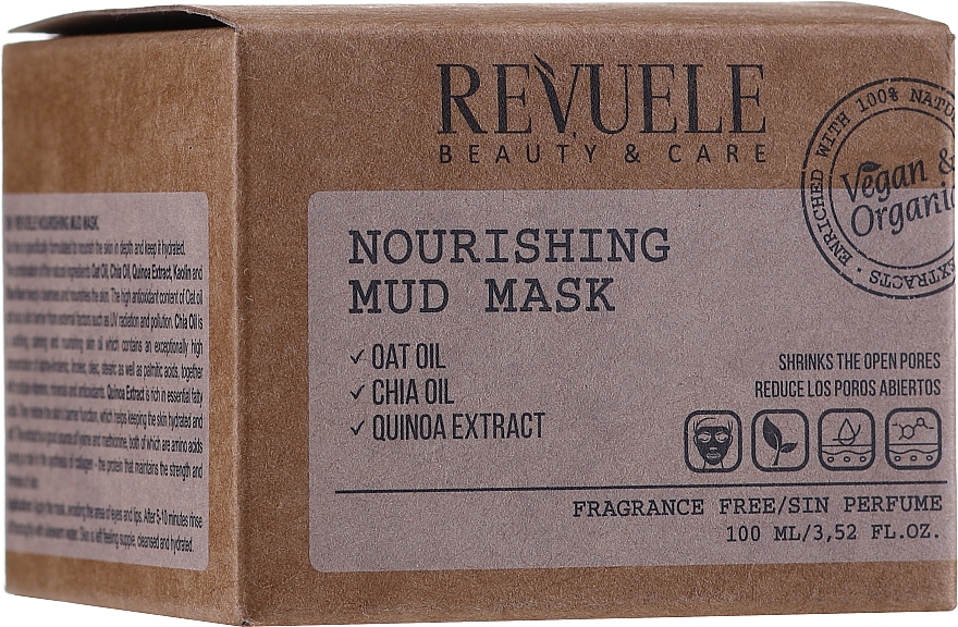Nährende Schlammmaske für das Gesicht mit Hafer-, Chiaöl und Quinoa-Extrakt - Revuele Nourishing Mud Mask — Bild N1