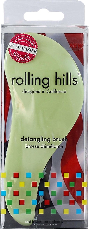 Entwirrbürste hellgrün - Rolling Hills Detangling Brush Travel Size Light Green — Bild N1