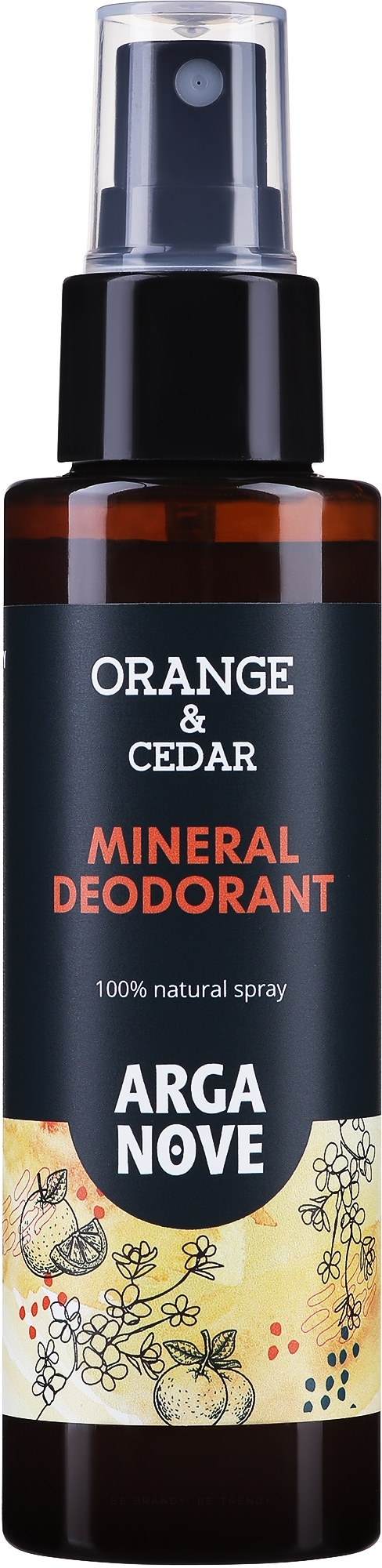 Mineralisches Deospray mit Zeder und Orange - Arganove Natural Alum Cedar And Orange — Bild 100 ml