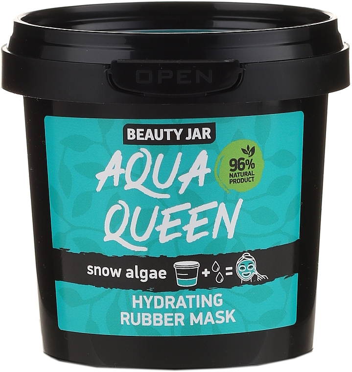 Feuchtigkeitsspendende Gesichtsmaske mit Algenextrakt - Beauty Jar Face Care Aqua Queen Rubber Mask — Bild N1