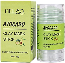 Düfte, Parfümerie und Kosmetik Reinigende und entgiftende Gesichtsmaske in Stick mit Avocado - Melao Avocado Clay Mask Stick
