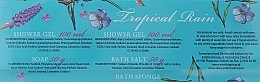 Körperpflegeset - Spa Moments Tropical Rain (Duschgel 100ml + Duschgel 100ml + Badesalz 50g + Seife 50g + Badeschwamm) — Bild N3