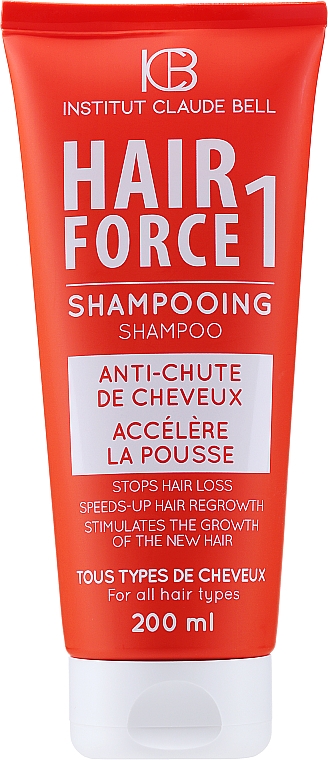 Haarwachstum stimulierendes Shampoo gegen Haarausfall für mehr Volumen - Institut Claude Bell Hair Force One Shampooing — Bild N1