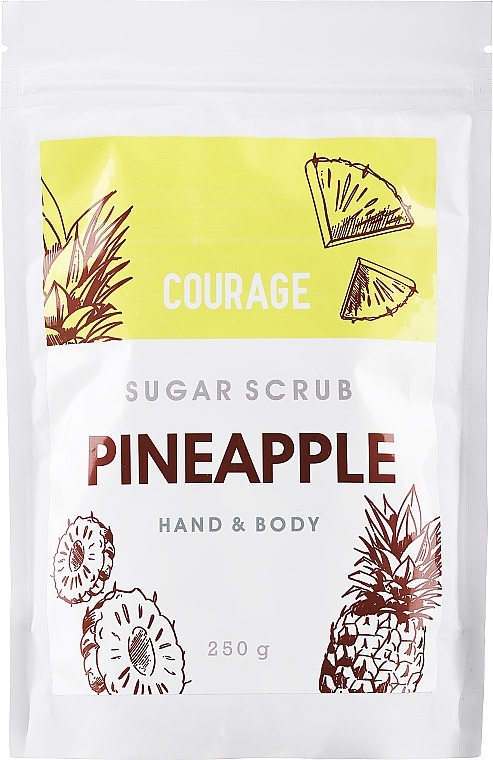 Zuckerpeeling für Hände und Köroper mit Ananas - Courage Pineapple Hands & Body Sugar Scrub (Refill) — Bild N3