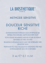 Regenerierende Creme für trockene bis sehr trockene Haut - La Biosthetique Douceur Sensitive Riche Cream (Probe)  — Bild N1