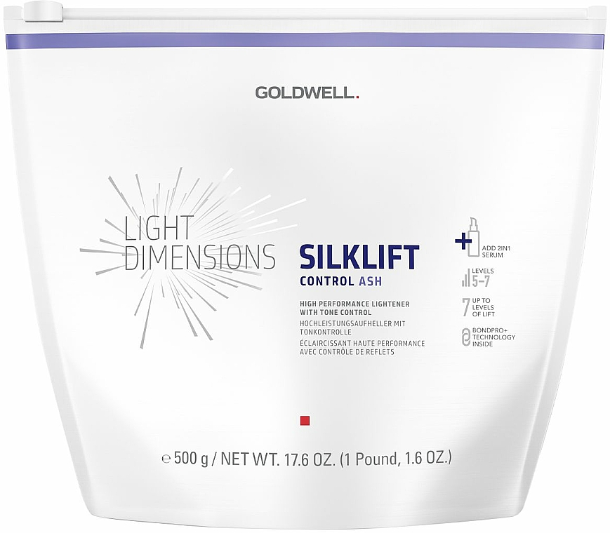 Hochleistungsaufheller mit Tonkontrolle - Goldwell Silklift Control Ash Level 5-7 — Bild N1