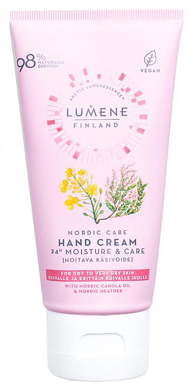 Handcreme für trockene bis sehr trockene Haut mit Rapsöl - Lumene Nordic Care Hand Cream — Bild N1