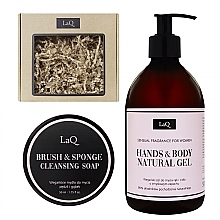 Düfte, Parfümerie und Kosmetik Körperpflegeset - LaQ Soap Set? (Natürliches Gel 500ml + Reinigungsseife 50ml)