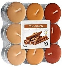 Düfte, Parfümerie und Kosmetik Teekerzen-Set Zimt 18 St. - Bispol Cinnamon Scented Candles