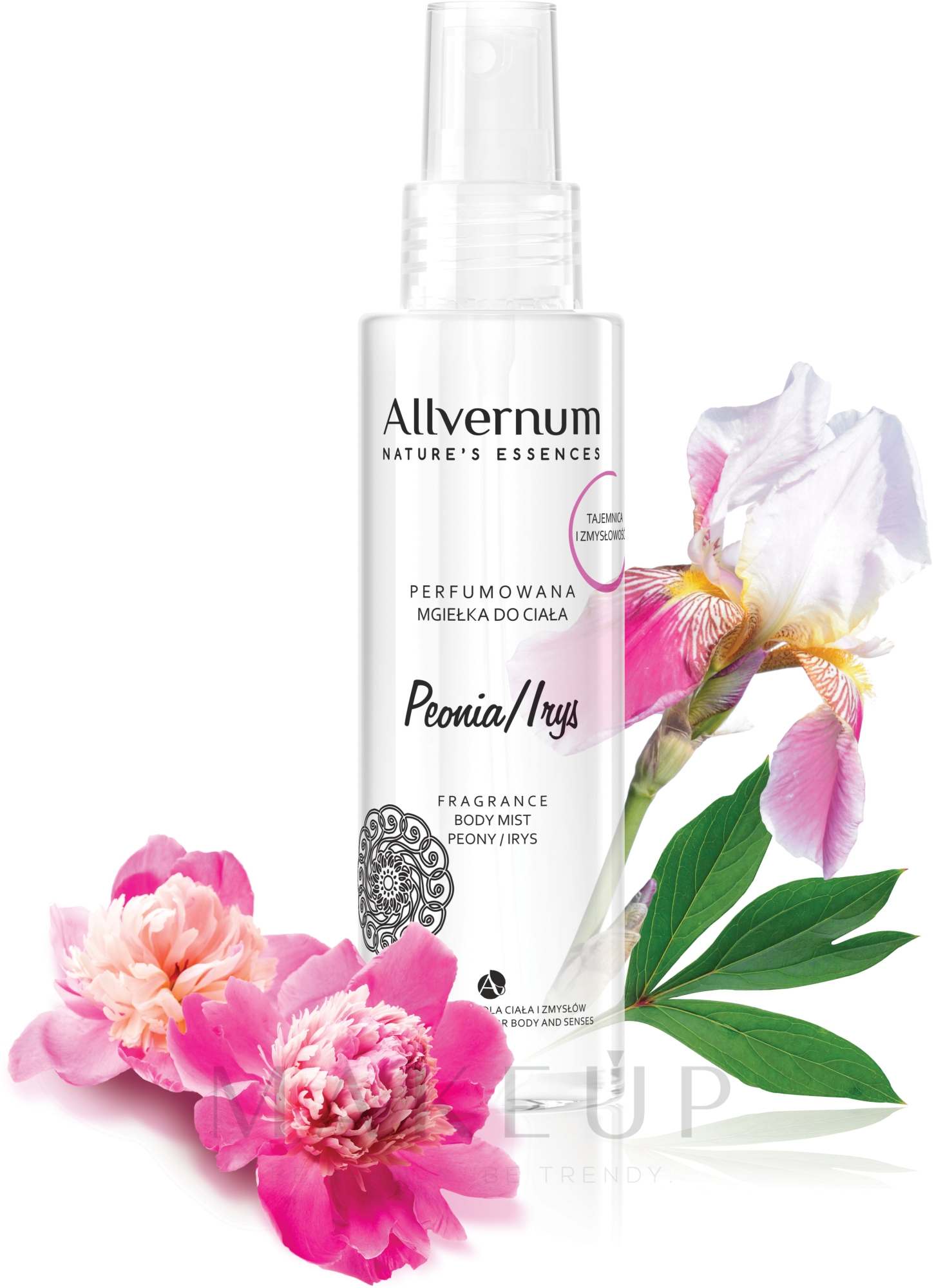 Parfümiertes Körperspray mit Pfingstrose und Iris - Allvernum Nature's Essences Body Mist — Bild 125 ml