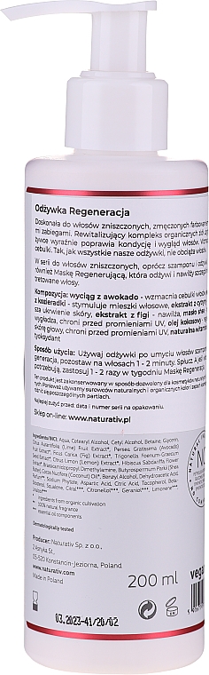 Regenerierende Haarspülung - Naturativ Regeneration Conditioner — Bild N2