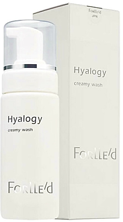 Leichter Gesichtsreinigungsschaum der zweiten Phase der Hautreinigung mit Kokosölderivaten - ForLLe'd Hyalogy Creamy Wash — Bild N1