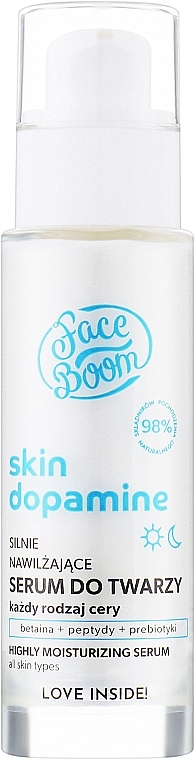 Feuchtigkeitsspendendes Gesichtsserum - FaceBoom Skin Dopamine Serum Do Twarzy — Bild N1