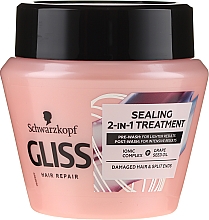 Düfte, Parfümerie und Kosmetik 2in1 Haarmaske mit Traubenkernöl für geschädigtes und zu Spliss neigendes Haar - Schwarzkopf Gliss Hair Repair Sealing 2-in-1 Treatment