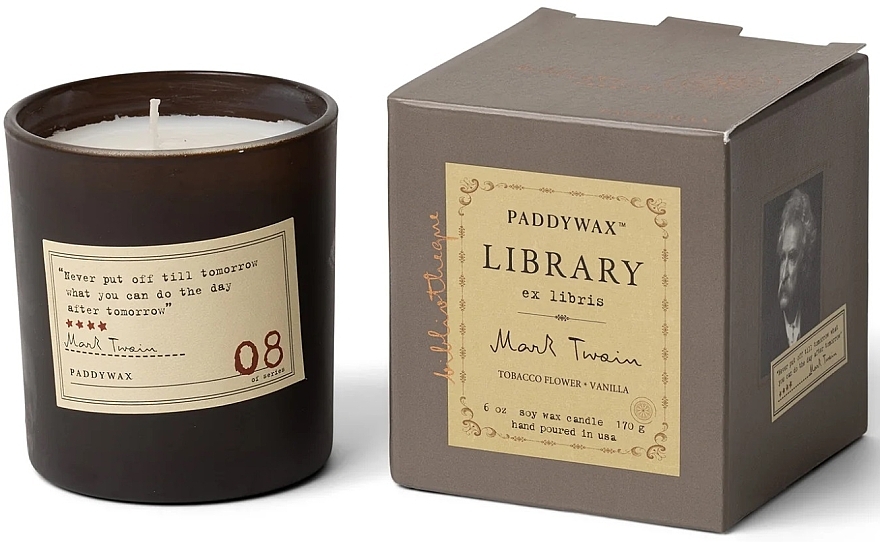 Duftkerze im Glas - Paddywax Library Mark Twain Candle — Bild N1