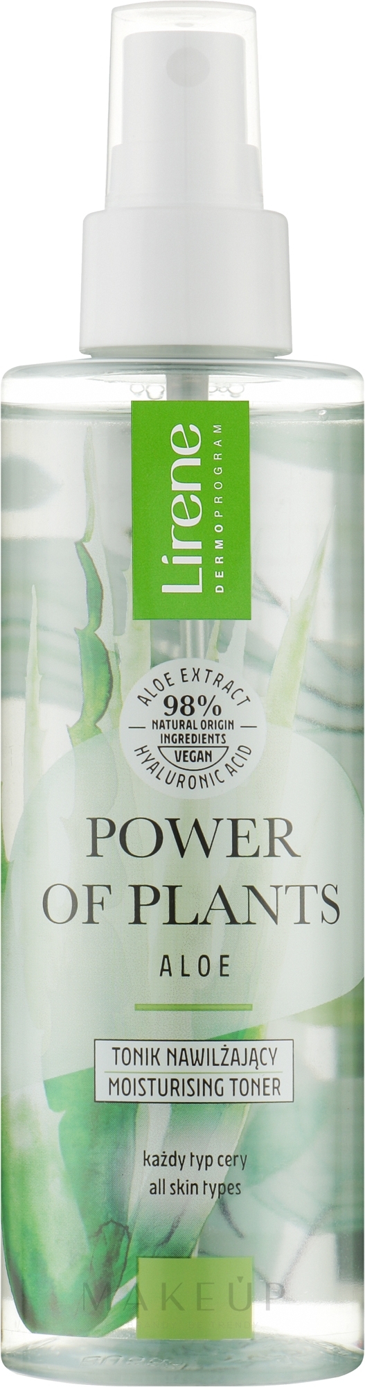 Feuchtigkeitsspendendes Gesichtstonikum - Lirene Power Of Plants Aloes Tonic — Bild 200 ml